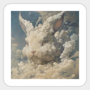 The cloud rabbit Sticker